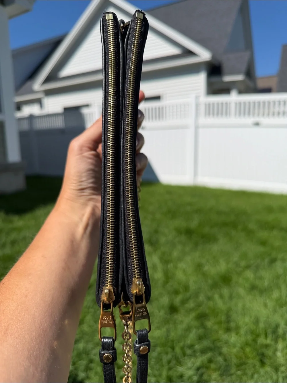 NWOT Louis Vuitton Empreinte Double Zip Pochette - Picture 7 of 9